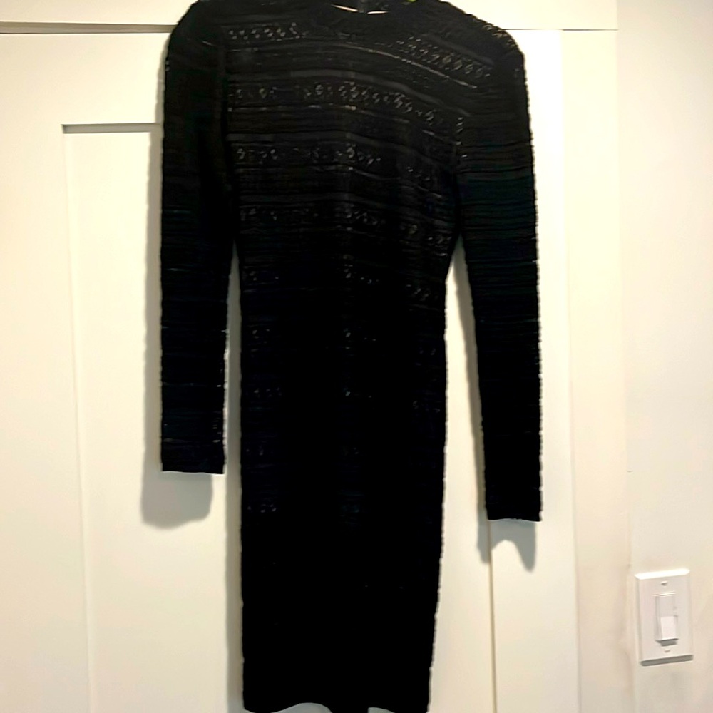 Alice & Olivia black mini dress